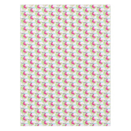 Flamingo rosa pájaro bebé manteles de hojas tropic