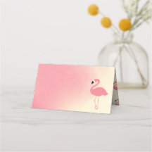 Flamingo rosa | Tarjetas de colocación