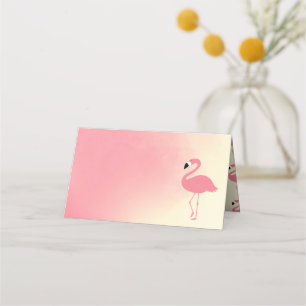 Flamingo rosa   Tarjetas de colocación