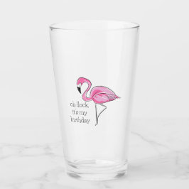 Flamingo rosado Oh Flock es mi perrito de cumpleañ
