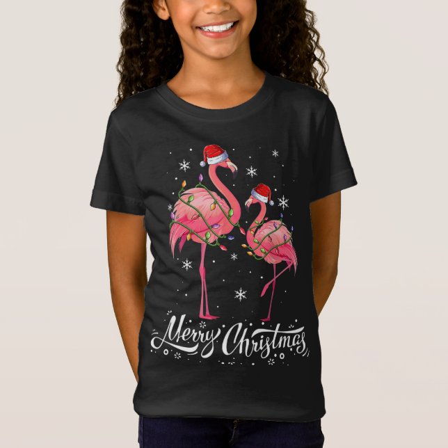 Flamingo Santa Navidades Luces Sweater Flamingo Ch (Anverso)