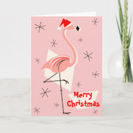 Flamingo Santa Pink Feliz Navidad
