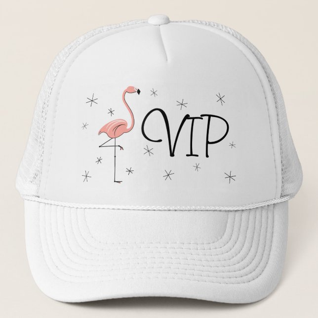 Flamingo Stars Trucker "VIP" sombrero (Anverso)