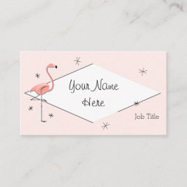 Flamingo Tarjeta de presentación de diamantes rosa