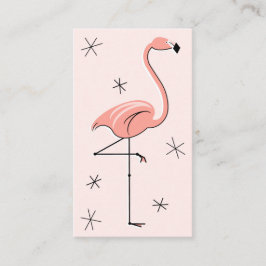 Flamingo Tarjeta de visita rosa