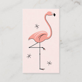 Flamingo Tarjeta de visita rosa