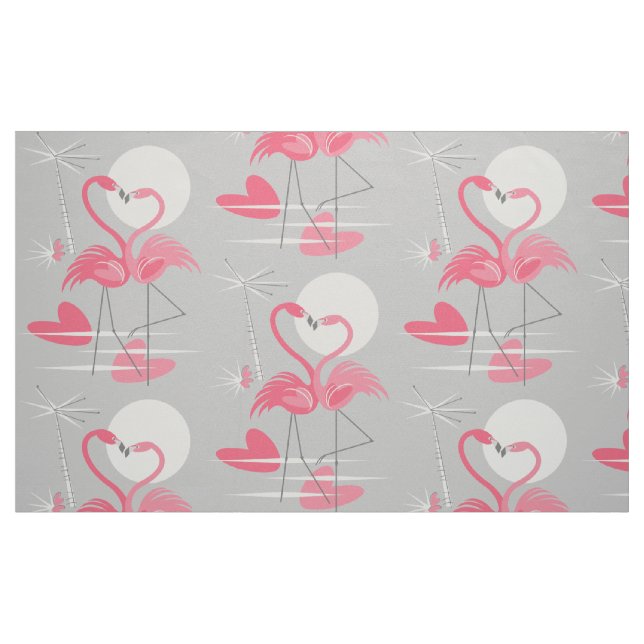 Flamingo Tela de amor grande ("Cuarto gordo" (fat quarter))