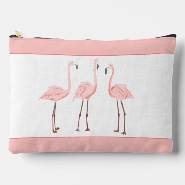 Flamingo Trio Monograma Bolsa de imprenta (Anverso)