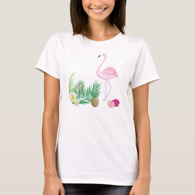 Flamingo Tropical Beach Top (Anverso)
