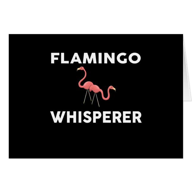 Flamingo Whisperer Novedad Flamingos (Anverso (Horizontal))