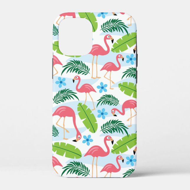 Flamingos en el estuche para iPhone Paradise Funda (Reverso )