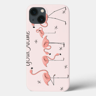 Flamingos Grupo rosa 'Nombre' iPad Mini funda