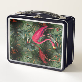 Flamingos & Monstera