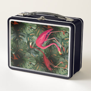Flamingos & Monstera
