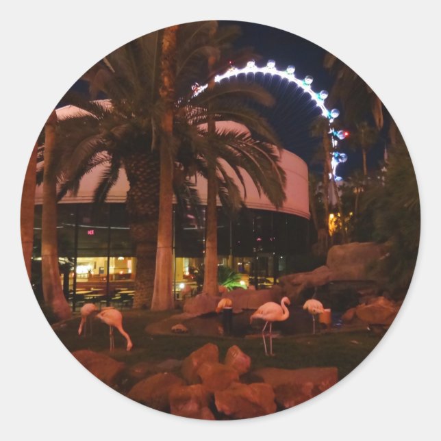 Flamingos, Pegatinas #3 de Las Vegas (Anverso)