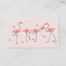 Flamingos Pink Group tarjeta de visita