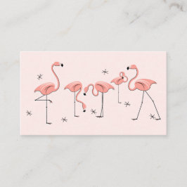 Flamingos Pink Group tarjeta de visita
