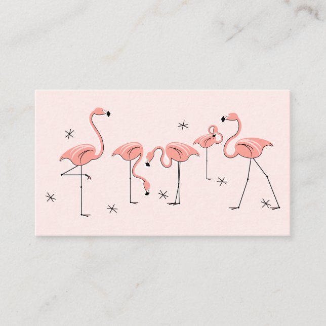 Flamingos Pink Group tarjeta de visita (Anverso)