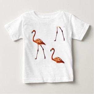Flamingos rosados Bebé Bella camiseta de Jersey