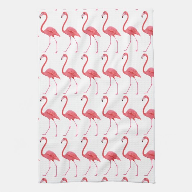 Flamingos rosas toallas de cocina (Vertical)