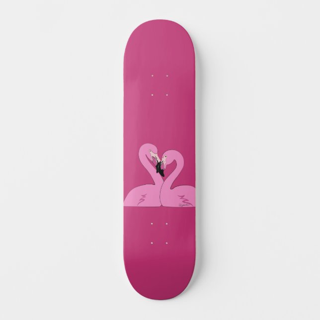Flamingos Skateboard (Anverso)
