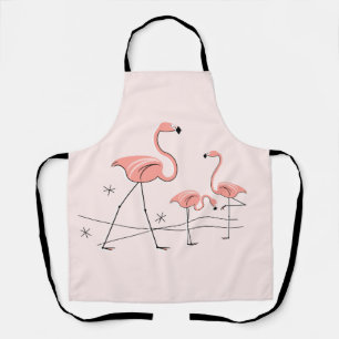 Flamingos Trío rosa 2 delantal