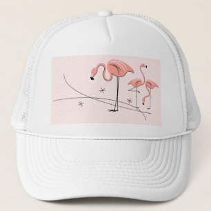 Flamingos Trío rosa Sombrero de camionero 3
