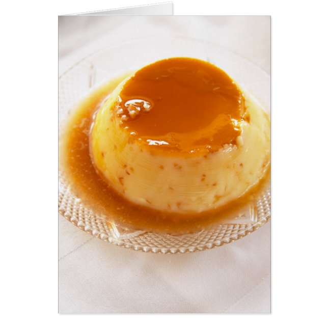 flan tipo pudín con caramelo (Frente)