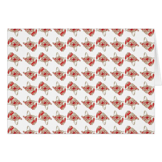 Flanel colored Bulldog pattern (Anverso (Horizontal))