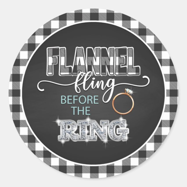 Flannel Fling Antes del Pegatina de Anillo - Blanc (Anverso)