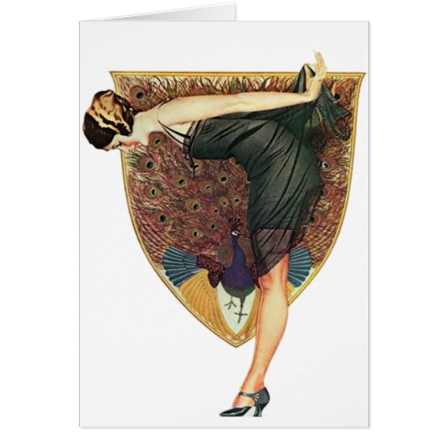 Flapper con emblema de pavo real (Frente)