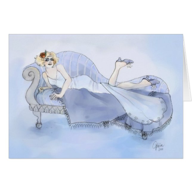 Flapper en azul (Anverso (Horizontal))