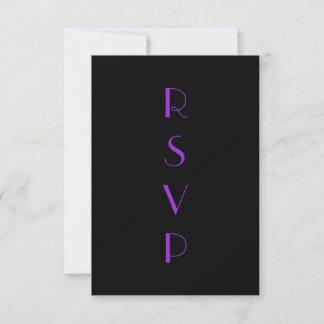 Flapper RSVP en morado