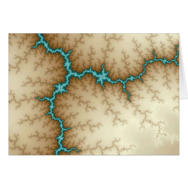 Flash azul - tarjeta del fractal (Anverso (Horizontal))