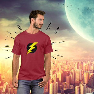 Flash de la camiseta del poder del relámpago