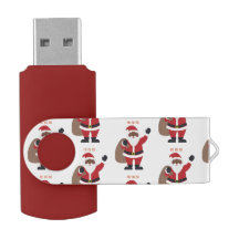 Flash Drive USB de Black Santa Claus para los afro