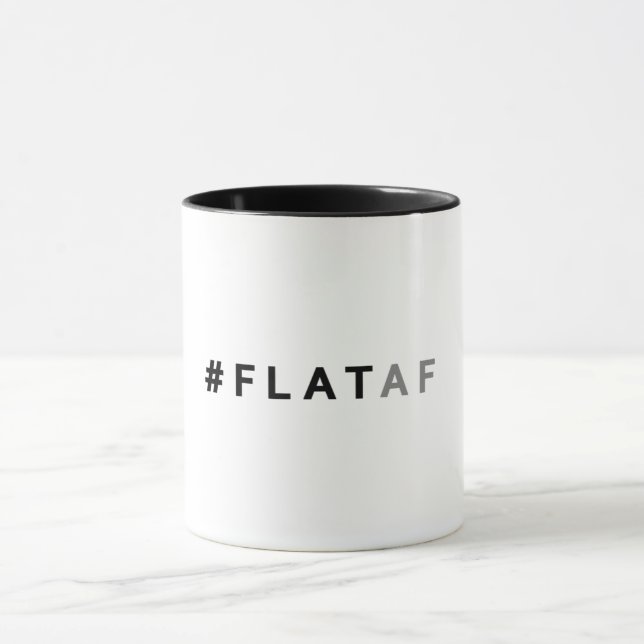 #flataf plano de la taza de café de la tierra el | (Centro)