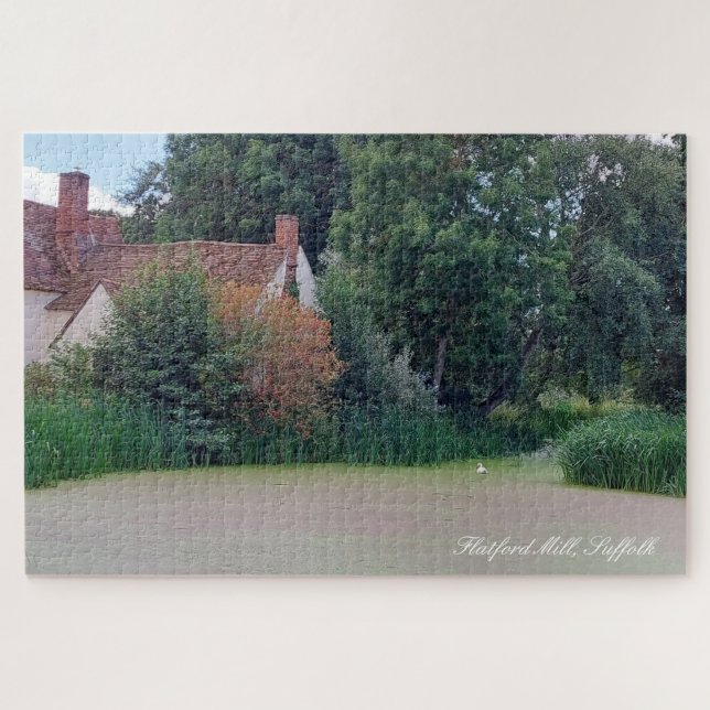 Flatford Mill Suffolk Gran rompecabezas (Horizontal)