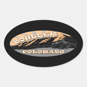 Flatirons, Chautauqua Park, Pegatinas Boulder