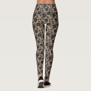 Flauta Black Lace Fishnet Leggings