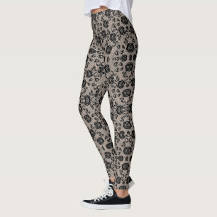 Flauta Black Lace Fishnet Leggings
