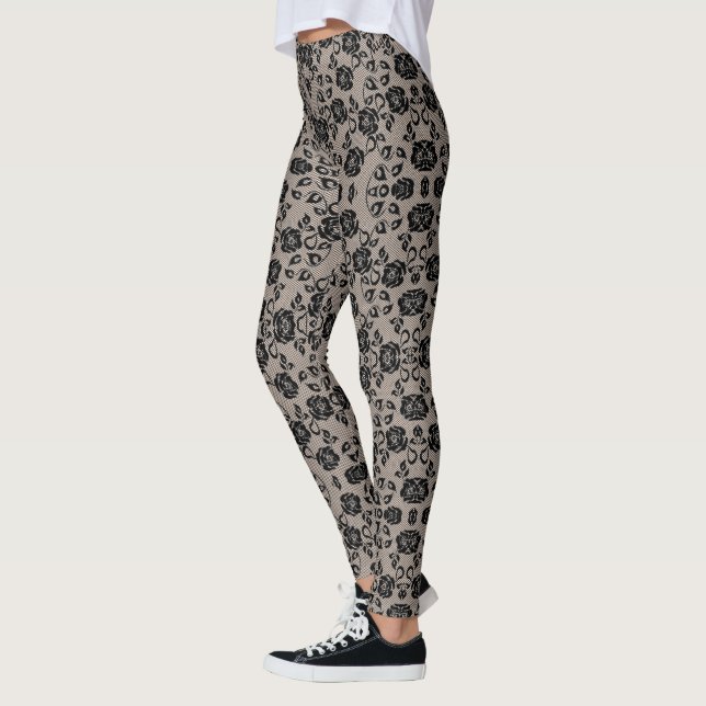 Flauta Black Lace Fishnet Leggings (Izquierda)
