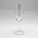Flauta Etched de arena personalizado - Groom<br><div class="desc">Gafas de flauta de alta calidad de 6 oz. Se trata de una hermosa flauta personalizada apropiada para cualquier ocasión.  Personalízalo a tu gusto.</div>
