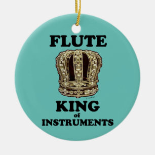 Flauta Rey de instrumentos Ornamento cerámico