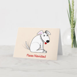 Fleas Navidad Tarjeta de Navidades de perros graci