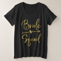 Flecha Bride Squad Faux Gold Plus-Size