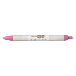 Flecha de pluma bohemia y Rosa en madera blanca ru