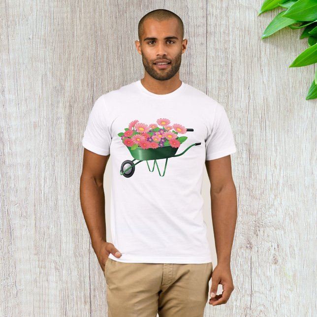 Flecha De Rueda Llena De Flores Mono Camiseta (Subido por el creador)