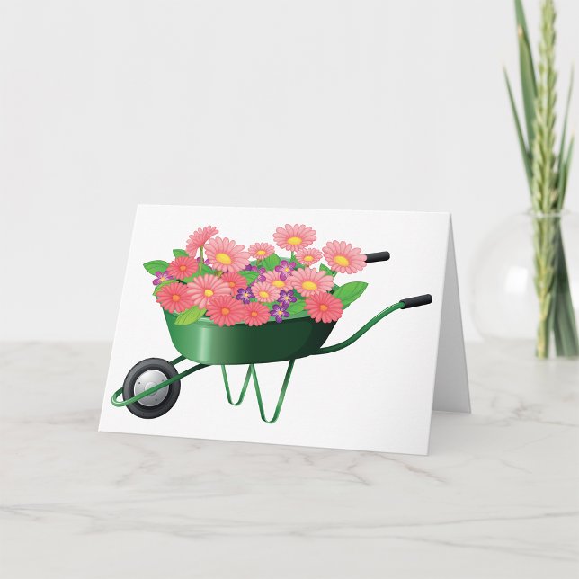 Flecha De Ruedas Llena De Flores Tarjetas De Salud (Subido por el creador)