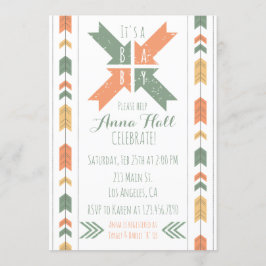 Flecha tribal Baby Shower Invitación neutral